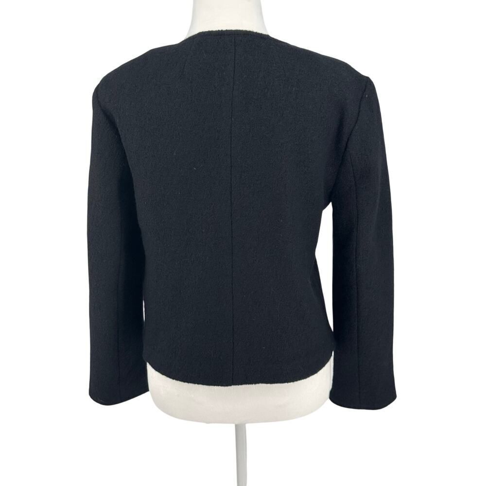 NWT J.Crew Black Double Breasted Wool Blazer Jacket Women's Size Small Classic - Picture 4 of 14